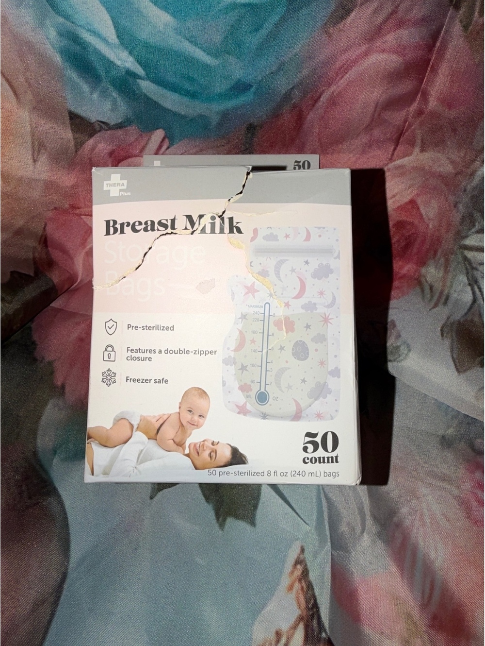 Thera Plus Breast Milk Storage Bags - 50 Count Pre-Sterilzed